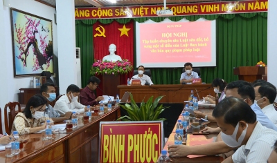 Bộ Tư pháp tổ chức Hội nghị tập huấn chuyên sâu Luật sửa đổi, bổ sung  một số điều của Luật Ban hành văn bản quy phạm pháp luật năm 2020